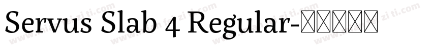 Servus Slab 4 Regular字体转换